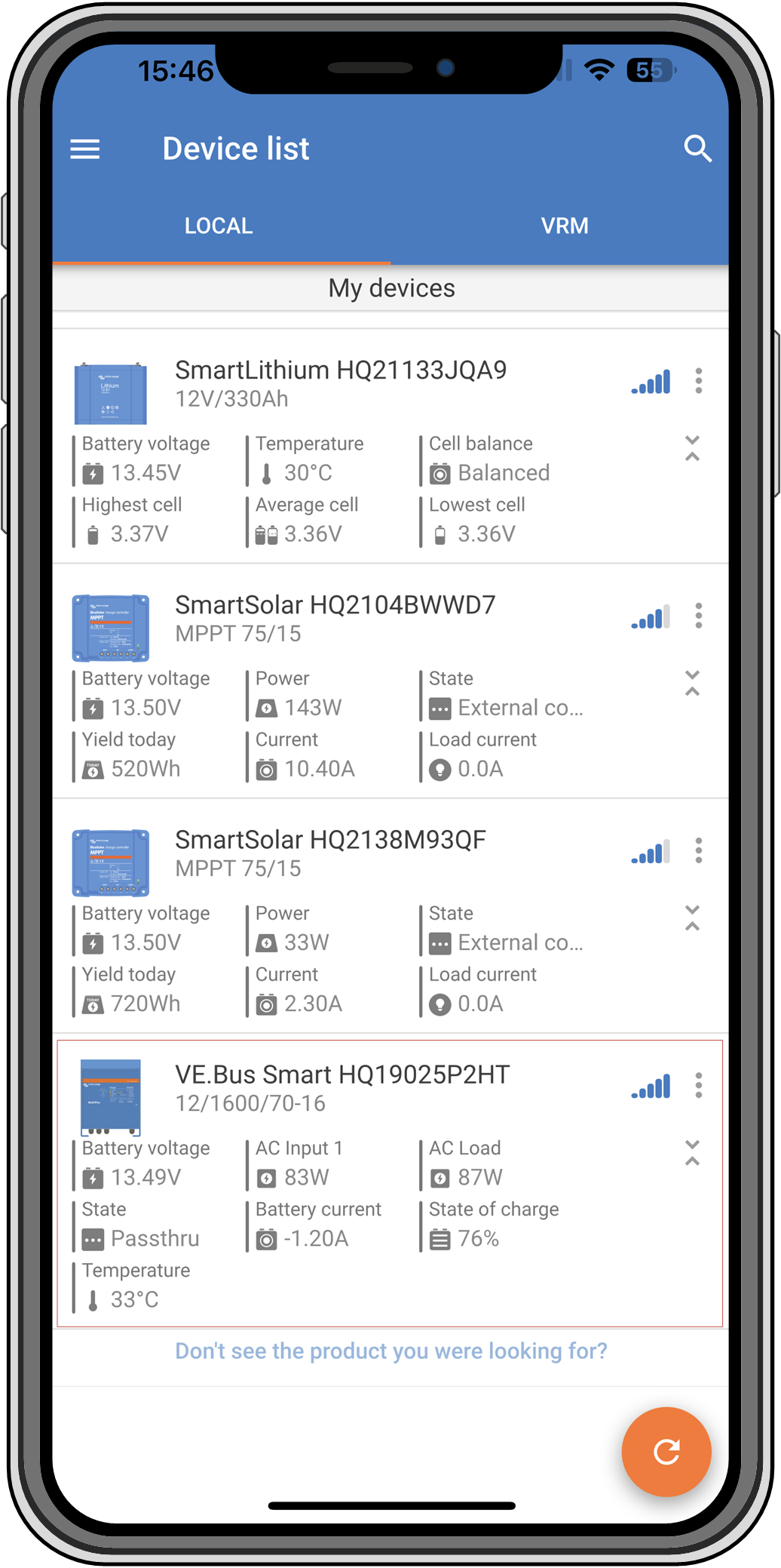 Cheia digitală inteligentă VE.Bus Smart